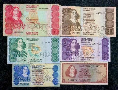 COMPLETE SET REPLACEMENT NOTES GPC DE KOCK  R50XX TO R2WW,,,1980s (R1 TW DE JONGH (1 BID TAKES ALL