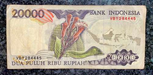 INDONESIA 20,000 RUPIAH 1995