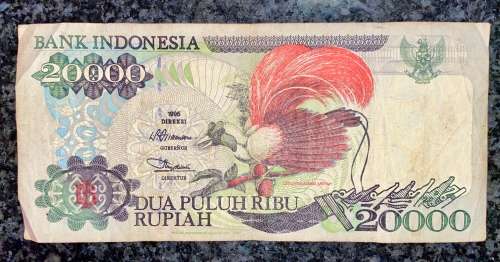 INDONESIA 20,000 RUPIAH 1995