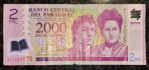 PARAGUAY 2 GUARANIES 2009