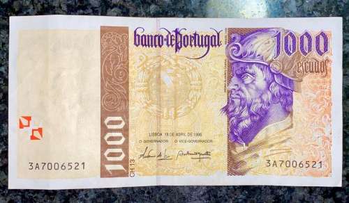 PORTUGAL 1000  ESCUDOS 1995