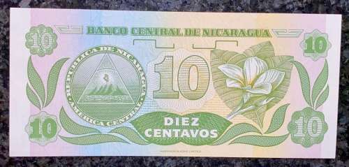 NICARAGUA 10 CENTAVOS AA UNC 1991