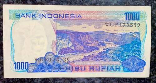 INDONESIA 1000 RUPIAH 1980 EF+
