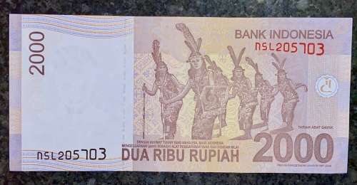 INDONESIA 2000 RUPIAH 2016 AUNC