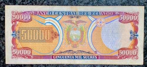 ECUADOR 50,000 SUGRES 1999