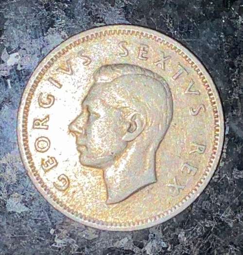 S A UNION SILVER 1 SHILLING 1950 SILVER 80%