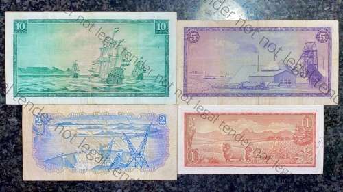 COMPLETE SET REPLACEMENT NOTES TW DE JONGH R10 -W11, R5 -X2, R2 -Y2 & R1 -Z35 -- 1967-1975