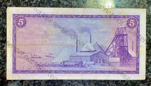REPLACEMENT NOTE TW DE JONGH R5 -- X6 -- 1967 E/A 1ST ISSUE SPRINGBUCK WTM