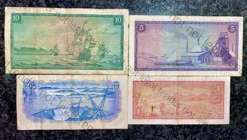 COMPLETE SET REPLACEMENT NOTES TW DE JONGH R10 -W3, R5 -X3, R2 -Y3 & R1 -Z30 -- 1967-1976 ALL THE 3s