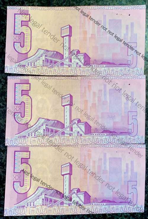 TW DE JONGH R5 IN SEQUENCE B59/792151-153 --  4TH ISSUE 1978 E/A(1 BID TAKES ALL))