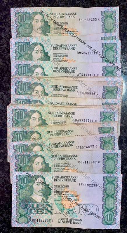 CL STALS R10 -- 1ST ISSUE 1990 (1 BID TAKES ALL 22 NOTES)