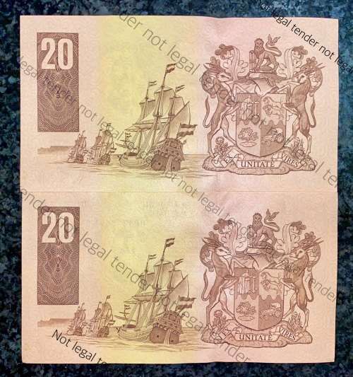 CL STALS R20 IN SEQUENCE BP9312691-692 E/A UNC FIRST ISSUE 1990( 1 BID TAKES ALL)