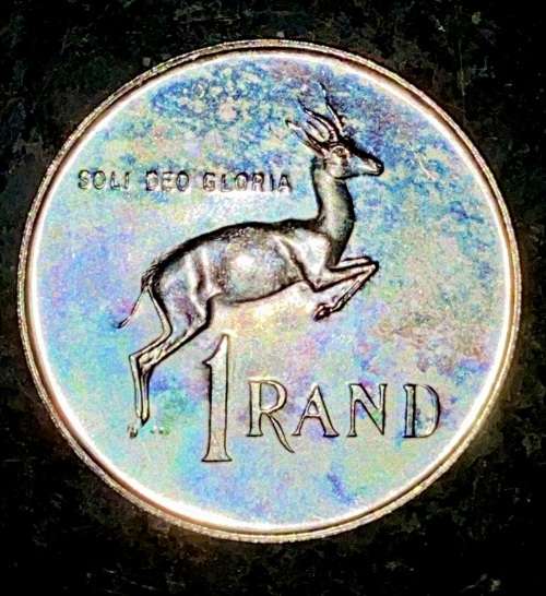 SOUTH AFRICA PROOF SILVER R1 -- 1987 --