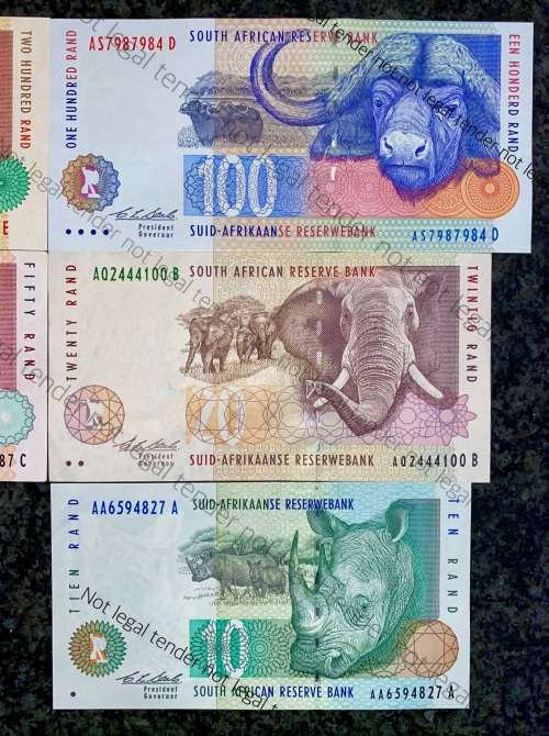 COMPLETE SET OF CL STALS & DECIMALS  R200 TO R10AA - UNC-AUNC SECOND ISSUE 1992-1994(1 BID TAKES ALL