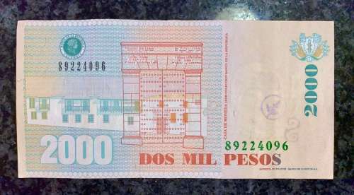 COLOMBIA 2000 PESOS 2012