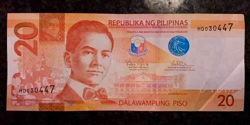 PHILIPPINES 20 PISO - 2015 A