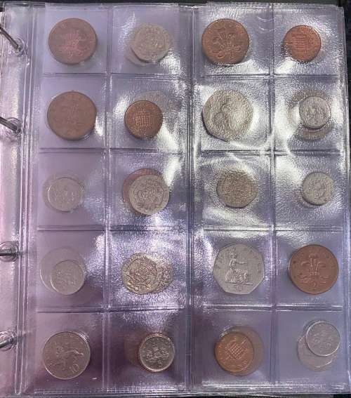GREAT BRITAIN COLLECTION 1971-2015 NO DOUBLE`S - POUNDS INCL WHERE APPLICABLE IN BRAND NEW FOLDER