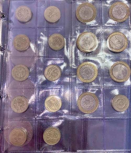 GREAT BRITAIN COLLECTION 1971-2015 NO DOUBLE`S - POUNDS INCL WHERE APPLICABLE IN BRAND NEW FOLDER