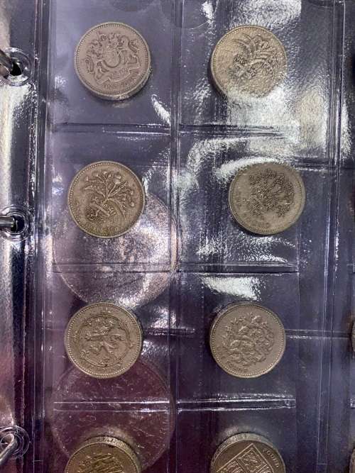 GREAT BRITAIN COLLECTION 1971-2015 NO DOUBLE`S - POUNDS INCL WHERE APPLICABLE IN BRAND NEW FOLDER