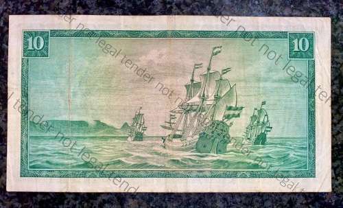 REPLACEMENT NOTE G RISSIK SCARCE R10  -- W2 -- SPRINGBUCK WTM SECOND ISSUE 1966