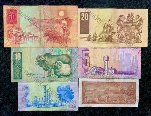 SET OF CL STALS  R50AA TO R5--1ST ISSUE 1990 , R2 GPC DE KOCK [R1  DE JONGH 1975]1 BID TAKES AL