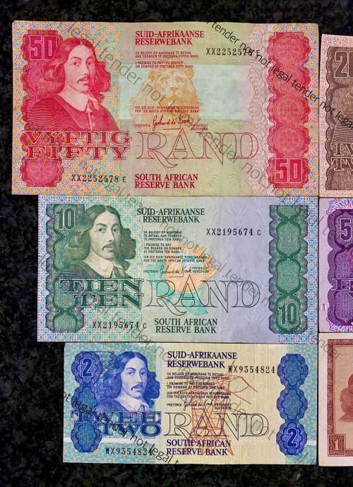 COMPLETE SET REPLACEMENT NOTES GPC DE KOCK R50XX TO R2WX 1984-90 (R1-Z18 TW DE JONGH (1 BID TAKES AL