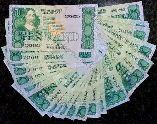 GPC DE KOCK R10 --1982- 2ND ISSUE (BID PER NOTE. 32 NOTES AVALIABLE) C4/25 TO C7/67 BETTER CONDITION