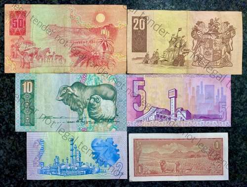 SET OF CL STALS  R50AA TO R5--1ST ISSUE 1990 , R2 GPC DE KOCK [R1  DE JONGH 1975]1 BID TAKES ALL