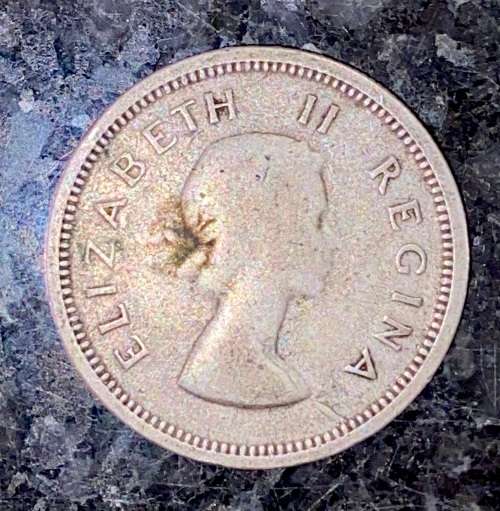 S A UNION SILVER 1 SHILLING 1958