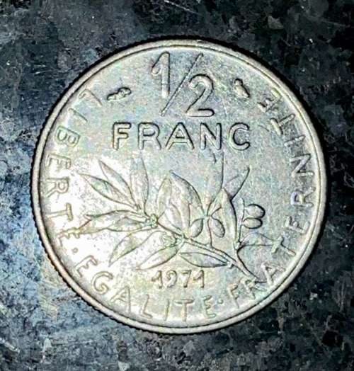 FRANCE 1/2 FRANC 1971