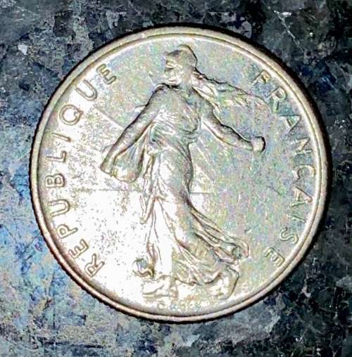 FRANCE 1/2 FRANC 1971