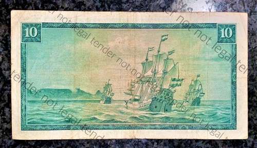 REPLACEMENT NOTE TW DE JONGH R10 -- W9 -- SPRINGBUCK WTM 1ST ISSUE 1967
