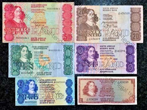 COMPLETE SET REPLACEMENT NOTES GPC DE KOCK R50XX TO R2WX - 1980s(R1 -Z25 TW DE JONGH (1 BID TAKES AL