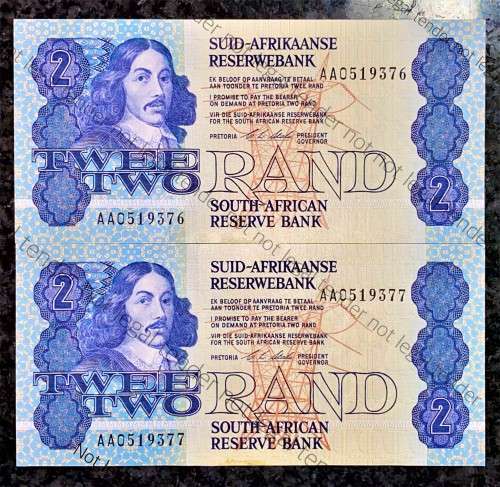 CL STALS R2 IN SEQUENCE AA0519377-376 FIRST ISSUE 1990 UNC(1 BID TAKES ALL)