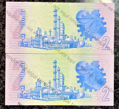 CL STALS R2 IN SEQUENCE AA0519377-376 FIRST ISSUE 1990 UNC(1 BID TAKES ALL)