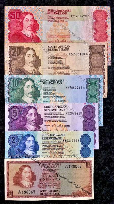 COMPLETE SET REPLACEMENT NOTES CL STALS R50XX TO R2 WW,,,1990 (R1 - Z25 -TW DE JONGH)