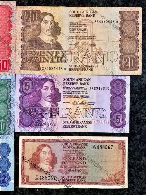 COMPLETE SET REPLACEMENT NOTES CL STALS R50XX TO R2 WW,,,1990 (R1 - Z25 -TW DE JONGH)