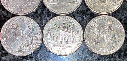 U S A - MIXED - IMPORTANT LANDMARKS - 50 STATES COLLECTION 1/4 DOLLAR LISTED FROM 1999(1 BID TAKE AL