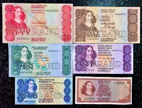 COMPLETE SET REPLACEMENT NOTES CL STALS R50 ALL XX TO R2 WW,,,1990 (R1 - Z28 -TW DE JONGH)