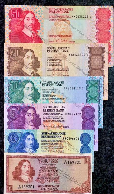 COMPLETE SET REPLACEMENT NOTES CL STALS R50 ALL XX TO R2 WW,,,1990 (R1 - Z28 -TW DE JONGH)