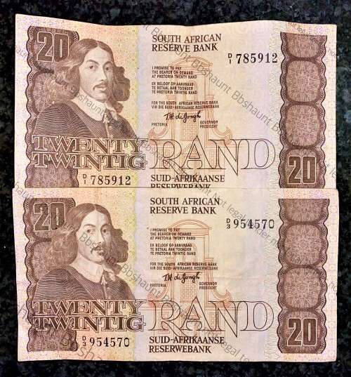 TW DE JONGH R20 - D1 & D3 -- 4TH ISSUE -- 1978  E/A(1 BID TAKES ALL)