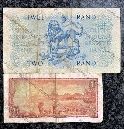 MH DE KOCK R2 -- B98 --1961--- 4TH ISSUE & G RISSIK R1 --1966-- 2ND ISSUE (1 BID TAKES ALL)