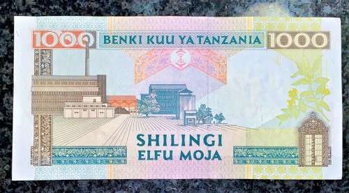 TANZANIA 1000 SHILLINGS 1990