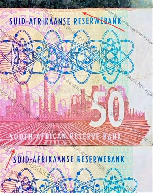 CL STALS ERROR R50 --  NOTE SHIFT INCLUDING SECURITY STRIP -- 2ND ISSUE 1993 A/E(1 BID TAKE ALL)