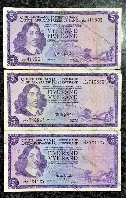 TW DE JONGH R5 - SPRINGBUCK WTM 1967  - 1ST ISSUE (1 BID TAKES ALL)