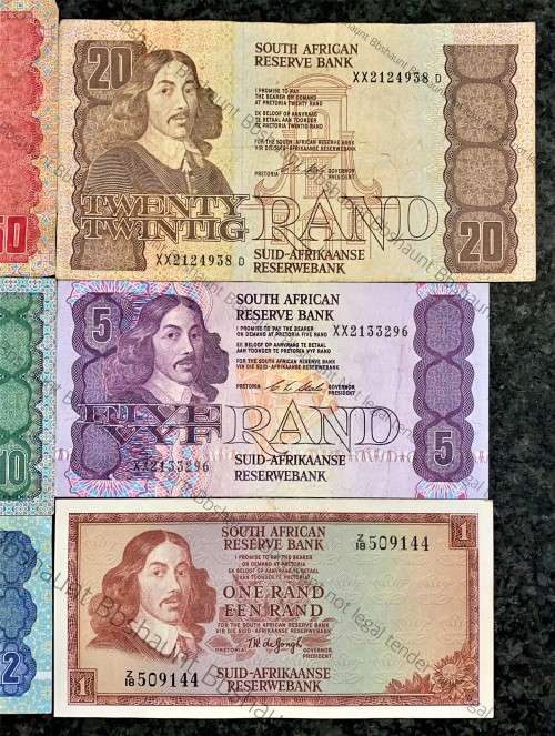 COMPLETE SET REPLACEMENT NOTES CL STALS R50 ALL XX TO R2 WW,,,1990 (R1 - Z18 -TW DE JONGH)