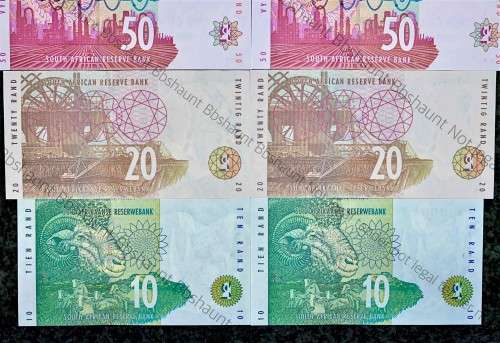 COMPLETE SET OF CL STALS ALL IN SEQUENCE R200 TO R10AA - UNC/AUNC 2ND ISSUE 1992-1994(1 BID TAKE AL