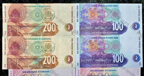 COMPLETE SET OF CL STALS ALL IN SEQUENCE R200 TO R10AA - UNC/AUNC 2ND ISSUE 1992-1994(1 BID TAKE AL