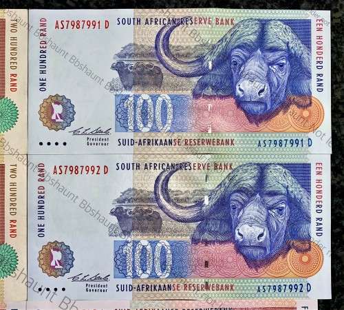 COMPLETE SET OF CL STALS ALL IN SEQUENCE R200 TO R10AA - UNC/AUNC 2ND ISSUE 1992-1994(1 BID TAKE AL
