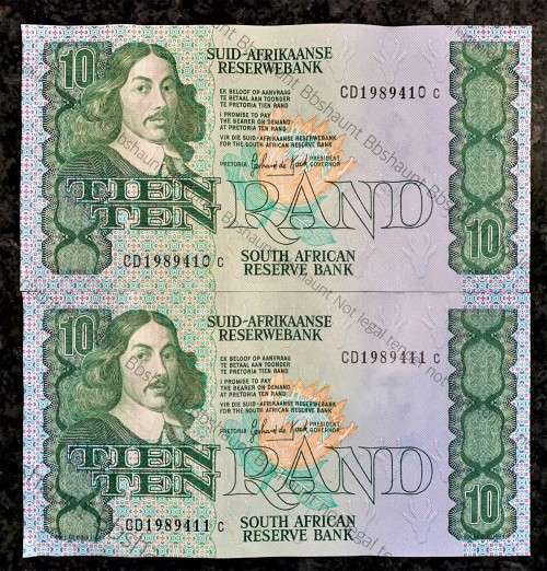 GPC DE KOCK R10 IN SEQUENCE CD1989410-411 AUNC 3RD ISSUE 1985(1 BID TAKES ALL)